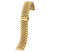 BNCXMO Cinghia d'oro 12mm14mm16mm17mm18 mm19mm20mm21mm22 mm cinghia in metallo in acciaio inossidabile cinghia in acciaio in acciaio bracciale interfaccia ad arco cavo, con sostituzione del perno