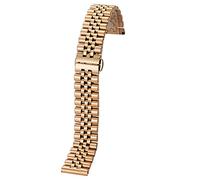 BNCXMO Cinghia d'oro 12mm14mm16mm17mm18 mm19mm20mm21mm22 mm cinghia in metallo in acciaio inossidabile cinghia in acciaio in acciaio bracciale interfaccia ad arco cavo, con sostituzione del perno