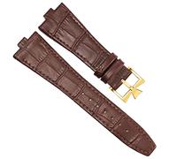 BNCXMO Cinghia in pelle genuina per serie all'estero 4500V 5500V P47040 in acciaio inossidabile uomo Watch Band 25 * 8mm (colore: oro blu-rosa, dimensioni: 25mm-8mm) (,)
