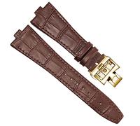 BNCXMO Cinghia in pelle genuina per serie all'estero 4500V 5500V P47040 in acciaio inossidabile uomo Watch Band 25 * 8mm (colore: oro blu-rosa, dimensioni: 25mm-8mm) (,)