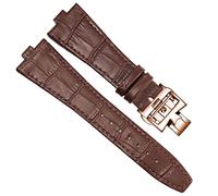 BNCXMO Cinghia in pelle genuina per serie all'estero 4500V 5500V P47040 in acciaio inossidabile uomo Watch Band 25 * 8mm (colore: oro blu-rosa, dimensioni: 25mm-8mm) (,)