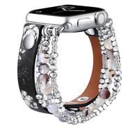BNCXMO Cinghia in pelle per orologio Ultra 2 banda 49mm 40mm 38mm 41mm Donne Bracciale di perline elastico per IWatch Series 9 8 7 6 SE 5 4 3 45mm