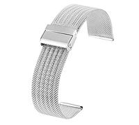 BNCXMO Cinghia oro di sostituzione in acciaio inossidabile in metallo cinghia da orologio 18/22/24 mm Accessori per orologi a rilascio rapido/24 mm/oro rosa