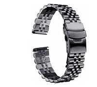 BNCXMO Cinghia orologio in acciaio inossidabile in metallo 12 mm 14mm 16mm 18 mm 20 mm 22 mm a rilascio rapido cinghia curvo cinturino maschile con fibbia per farfalla solida da uomo con accessori/18