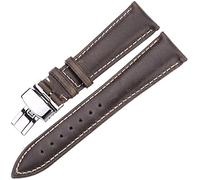 BNCXMO Cinghia orologio vera vera pelle di guardia da guardia da uomo cinturino da uomo 18 mm 20mm 22mm 24 mm con fibbia per farfalla in acciaio