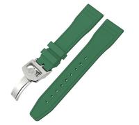 BNCXMO Cinghie di orologi a fluorobber morbido da 20 mm 21 mm 22 mm Forbig pilota Portofino top pistola cinghia di gomma naturale strumenti di gomma naturale (-), 20 mm