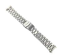 BNCXMO Cinta di orologio in acciaio inossidabile Watch Band 18mm 20mm 22mm da 24 mm da bracciale curvo orologio da orologio da orologio a doppio blocco Bracciale