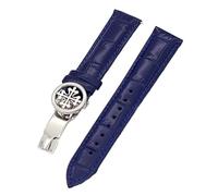 BNCXMO Cinta d'oro in pelle genuina 19mm 20mm 22 mm di orologeria per bande di Wath di Patek Philippe con acciaio inossidabile Distribuisci uomini di chiusura