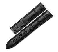 BNCXMO Cinta d'oro vera in pelle per orologio Omega Wossband 19mm 20mm 22mm Class Disployant Bracciale di orologio marrone nero (colore: 8mm, dimensione: 20mm)