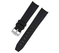 BNCXMO Cinturini in gomma da 20 mm con fibbia ad ardiglione per cinturino per orologio da 20 mm Bracciale in silicone impermeabile Accessori per orologi con strumenti