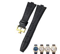BNCXMO Cinturino da orologio da 25-9 mm in pelle vera convex per overni di orologi di cereali di bambù marrone blu nero all'estero