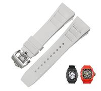BNCXMO Cinturino da orologio in silicone in gomma per Richard Mille RM011 Accessori a nastro silicone Accessori per orologi da uomo 25-20mm