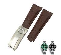 BNCXMO Cinturino in pelle da 20 mm Cinte di orologeria per percorsi per perpless per la fibbia della fibbia per slitta da pista da ginnastica di Oyster GMT GMT di Submariner 116610 Braccialetti