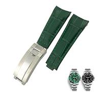 BNCXMO Cinturino in pelle da 20 mm Cinte di orologeria per percorsi per perpless per la fibbia della fibbia per slitta da pista da ginnastica di Oyster GMT GMT di Submariner 116610 Braccialetti