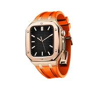 BNCXMO Cinturino in silicone con custodia per paraurti resistenti agli shock, uomini sport sport band militari per la custodia della banda 45mm 44mm solo per iwatch serie 7 SE 6 5 4