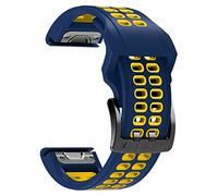 BNCXMO Cinturino in silicone per Fenix 7 6 6Pro 5 5 Plus 935 945 S60 S62 QuickFit 22mm braccialetti, 22mm For Fenix 7, A