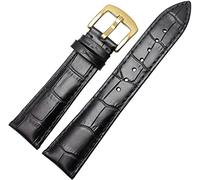 BNCXMO Cinturino marrone nero marrone da uomo 19mm 20mm 21mm 22mm Accessori per orologi a cinghia morbida e fibbia in metallo in metallo in acciaio