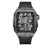 BNCXMO Custodia di orologio in metallo di lusso+cinghia per la serie di bande 6 5 4 SE 44mm Bracciale in gomma in gomma in acciaio inossidabile per iwatch 6 5 4 SE 44mm Serie
