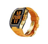 BNCXMO Custodia in fibra di carbonio di lusso per banda 45mm Series 8 7, per IWatch Series 6 5 4 SE 44mm Kit di conversione con strumenti