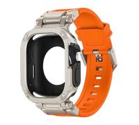 BNCXMO Custodia per cinturini per banda Ultra 2 49mm 44mm 45mm TPU Protector Case Cover Bracciale silicone per Iwatch Series 9 8 7 6 5 4 Canda di guardia