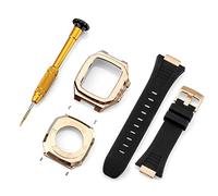 BNCXMO Custodia per cinturino in acciaio inossidabile per modifica della banda 45 mm 44 mm 41 mm Mod Kit set per IWatch Series 7 6 SE 5 4 3 2 1