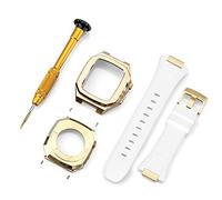 BNCXMO Custodia per cinturino in acciaio inossidabile per modifica della banda 45 mm 44 mm 41 mm Mod Kit set per IWatch Series 7 6 SE 5 4 3 2 1
