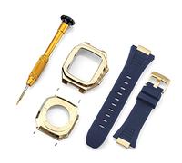 BNCXMO Custodia per cinturino in acciaio inossidabile per modifica della banda 45 mm 44 mm 41 mm Mod Kit set per IWatch Series 7 6 SE 5 4 3 2 1