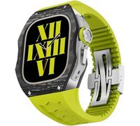BNCXMO Elastico della custodia in fibra in fibra di carbonio , per 44 mm 45 mm , kit mod a cinghia traspirato della custodia per orologi , per iwatch Series 8/7/6/5/4/SE Accessori di ricambio