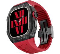 BNCXMO Elastico della custodia in fibra in fibra di carbonio , per 44 mm 45 mm , kit mod a cinghia traspirato della custodia per orologi , per iwatch Series 8/7/6/5/4/SE Accessori di ricambio
