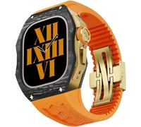 BNCXMO Elastico della custodia in fibra in fibra di carbonio , per 44 mm 45 mm , kit mod a cinghia traspirato della custodia per orologi , per iwatch Series 8/7/6/5/4/SE Accessori di ricambio