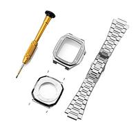 BNCXMO Fai da te per banda 7 6 metallo in acciaio inossidabile 45 mm 41 mm set di elastico per orologio per iwatch da 44 mm kit di modifica della cinghia diamante