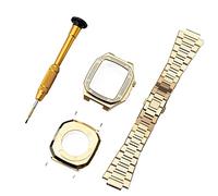 BNCXMO Fai da te per banda 7 6 metallo in acciaio inossidabile 45 mm 41 mm set di elastico per orologio per iwatch da 44 mm kit di modifica della cinghia diamante