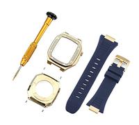 BNCXMO Fai da te per banda 7 6 metallo in acciaio inossidabile 45 mm 41 mm set di elastico per orologio per iwatch da 44 mm kit di modifica della cinghia diamante