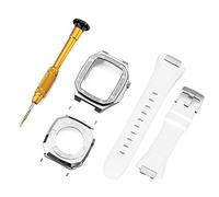 BNCXMO Fai da te per banda 7 6 metallo in acciaio inossidabile 45 mm 41 mm set di elastico per orologio per iwatch da 44 mm kit di modifica della cinghia diamante