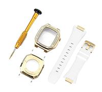 BNCXMO Fai da te per banda 7 6 metallo in acciaio inossidabile 45 mm 41 mm set di elastico per orologio per iwatch da 44 mm kit di modifica della cinghia diamante