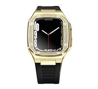 BNCXMO Fai da te per banda 8 7 6 Metal in acciaio inossidabile 45 mm 41 mm set di elastico per orologio per iwatch da 44 mm kit di modifica della cinghia diamante