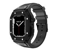BNCXMO Framio in metallo Strap in silicone per cassette Series 8 7 6 5 4 SE per IWatch Series 44mm 45mm 42 mm MOD MOD kit