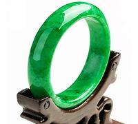 BNCXMO Giade Blangle for Women Genuino Birmania verde Natural Jadeite Bracciale regalo per ragazze Guarigione Buona fortuna con la scatola di gioielli certificati (dimensioni: 60mm)