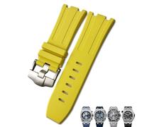 BNCXMO Gomma fluoro di resina naturale 28 mm Sostituzione della cinghia di orologio per Audemars Royal Oak Piguet Offshore per cinghia di orologio AP (-)