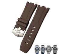 BNCXMO Gomma fluoro di resina naturale 28 mm Sostituzione della cinghia di orologio per Audemars Royal Oak Piguet Offshore per cinghia di orologio AP (-)