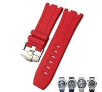 BNCXMO Gomma fluoro di resina naturale 28 mm Sostituzione della cinghia di orologio per Audemars Royal Oak Piguet Offshore per cinghia di orologio AP (-)