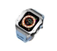 BNCXMO Guarda il kit di modifica della banda , per una custodia in acciaio inossidabile Ultra 49mm , per IWatch Serie 8 Ultra Refit Mod Sports Gugge di gomma