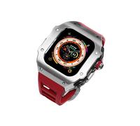 BNCXMO Guarda il kit di modifica della banda , per una custodia in acciaio inossidabile Ultra 49mm , per IWatch Serie 8 Ultra Refit Mod Sports Gugge di gomma
