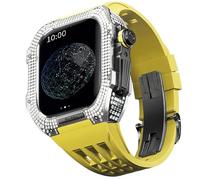 BNCXMO Guarda il kit di modifica, kit cinghia di orologio di lusso per una custodia in titanio cinghia viton di lusso da 8 45 mm per iwatch 7 8 45 mm Modifica di aggiornamento