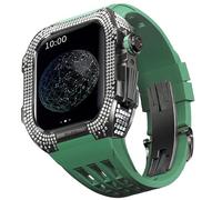 BNCXMO Guarda il kit di modifica, kit cinghia di orologio di lusso per una custodia in titanio cinghia viton di lusso da 8 45 mm per iwatch 7 8 45 mm Modifica di aggiornamento