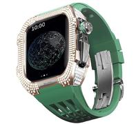 BNCXMO Guarda il kit di modifica, kit cinghia di orologio di lusso per una custodia in titanio cinghia viton di lusso da 8 45 mm per iwatch 7 8 45 mm Modifica di aggiornamento