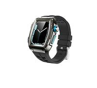 BNCXMO Kit di modifica Custodia per cinturino per banda 44 mm 45 mm in gomma in acciaio inossidabile per iWatch Series 8 7 6 SE 5 Correa