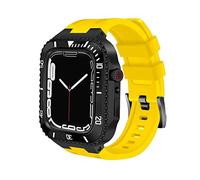 BNCXMO Kit di modifica da 45 mm per Band 8 Caso Mod Kit 44mm Cassa in Metallo Acciaio Lunetta Cinturino in Silicone per IWatch 8 Serie 7 6 5 4, 45mm For 8/7, A
