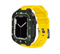 BNCXMO Kit di modifica da 45 mm per Band 8 Caso Mod Kit 44mm Cassa in Metallo Acciaio Lunetta Cinturino in Silicone per IWatch 8 Serie 7 6 5 4, 45mm For 8/7, A
