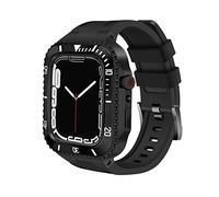 BNCXMO Kit di modifica da 45 mm per Band 8 Caso Mod Kit 44mm Cassa in Metallo Acciaio Lunetta Cinturino in Silicone per IWatch 8 Serie 7 6 5 4, 45mm For 8/7, A